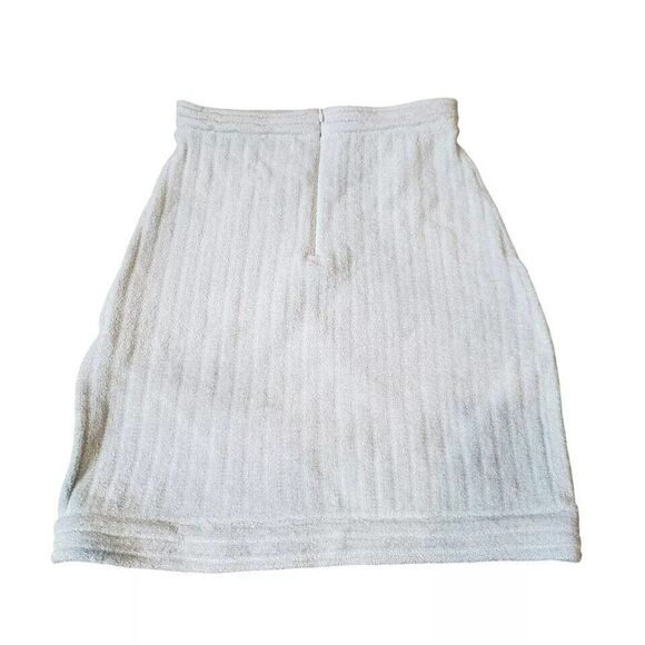 NEW JoosTricot Chenille Cheer Mini Skirt Light Blue Rhinestone S Terrycloth - Picture 4 of 10